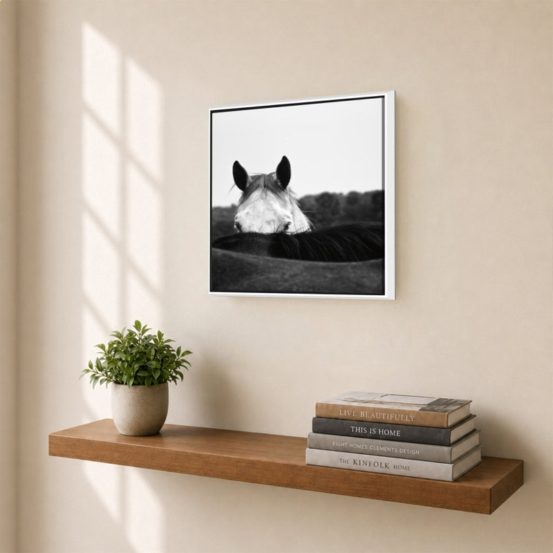 Flirt par Aledanda - Impression sur toile, H 28 po x l 28 po, Blanc