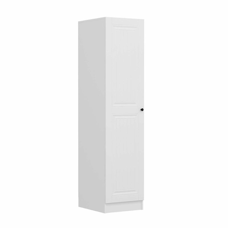Elina Manufactured Wood Wardrobe, 210cm H x 45cm W x 52cm D, White