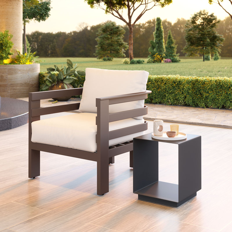 Table d'appoint Moua gris anthracite