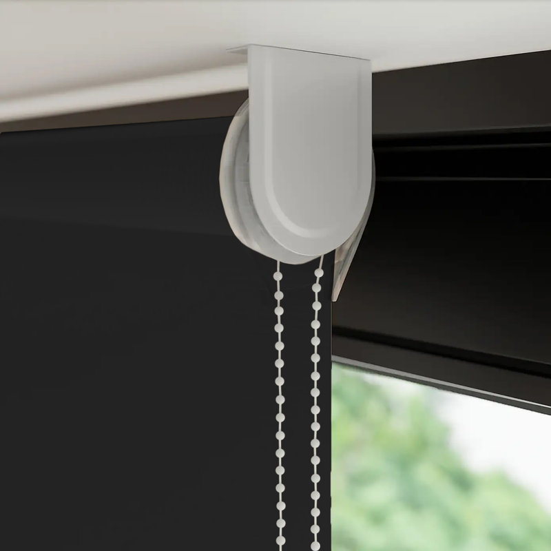 Blackout Roll-Up Blind, Black, 80 cm L x 210 cm W