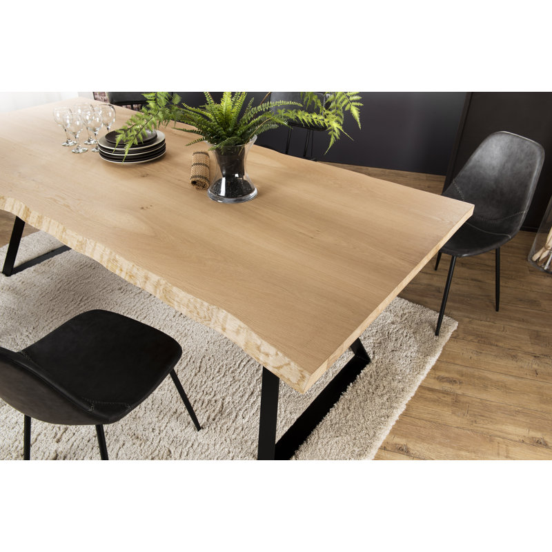 Brinton Oak Rectangular Wood Top Dining Table