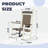 Premium HDPE & Wicker Rocking Chair - High-Back Ergonomic Design with 380LB Capacity