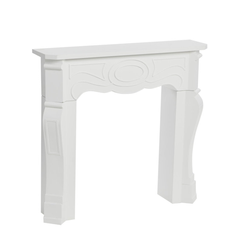 Pourtour de manteau de cheminée, Blanc