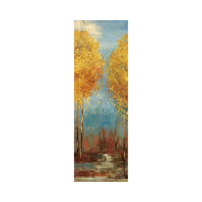 Ginkgo Tree II - Wrapped Canvas Panoramic Painting