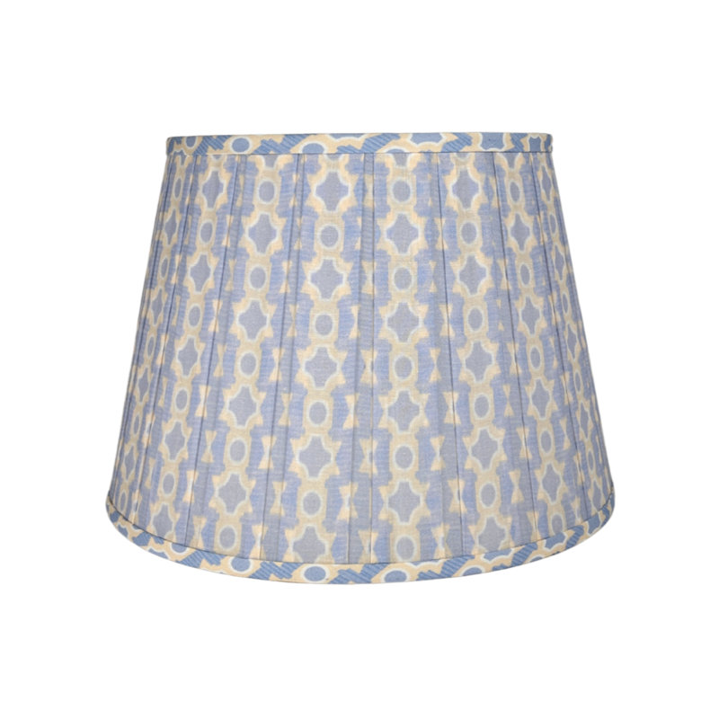 Springtime Print Shade, 14" W, Blue;Tan