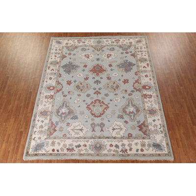 Tapis oriental floral Oushak All-Over 9 x 12