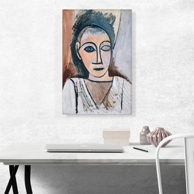 Reproduction d'art sur toile tendue, "Boustillé d'homme 1907" par Pablo Picasso
