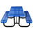 Rectangular Outdoor Steel Picnic Table-279637573
