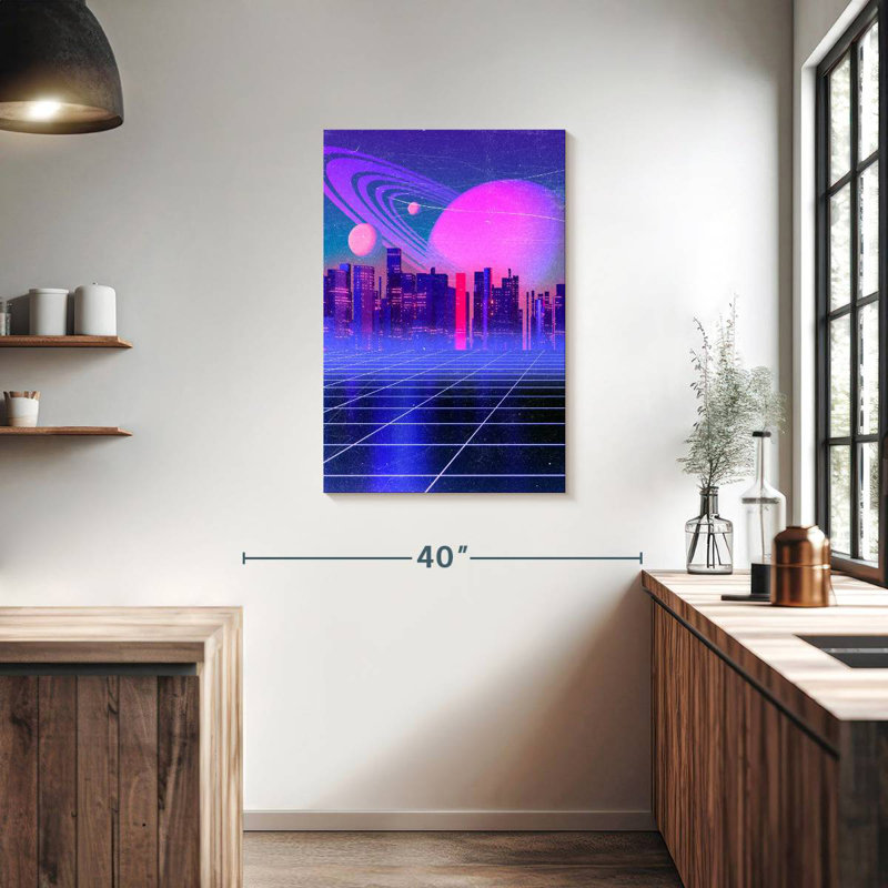 Oberle Abstract City, 36" H x 24" W