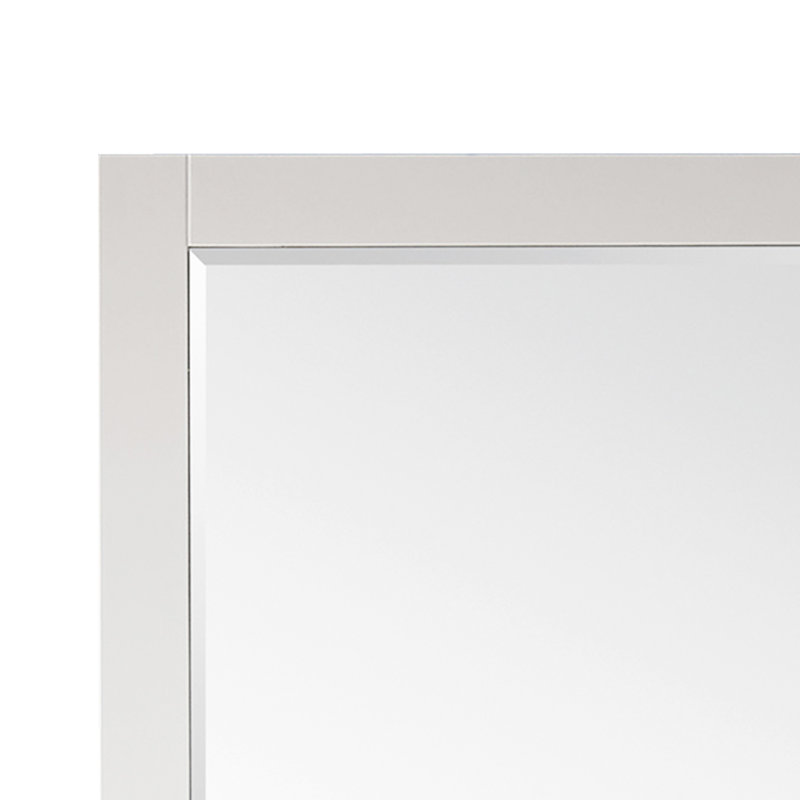 Miroir mural de salle de bain Ivy, Blanc, 36 po x 48 po