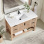 Meuble-lavabo simple 48 po avec plateau en pierre composite Chace-351615375