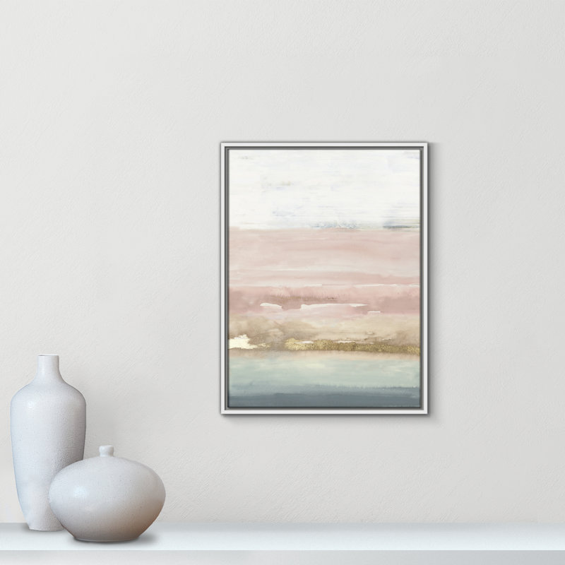 Cotton Cany Horizon Cotton Candy Horizon - reproduction d'art, H 25,5 po x l 19,5 po x P 2 po, Toile avec cadre blanc