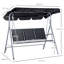 3 Person Porch Swing with Canopy-711668097