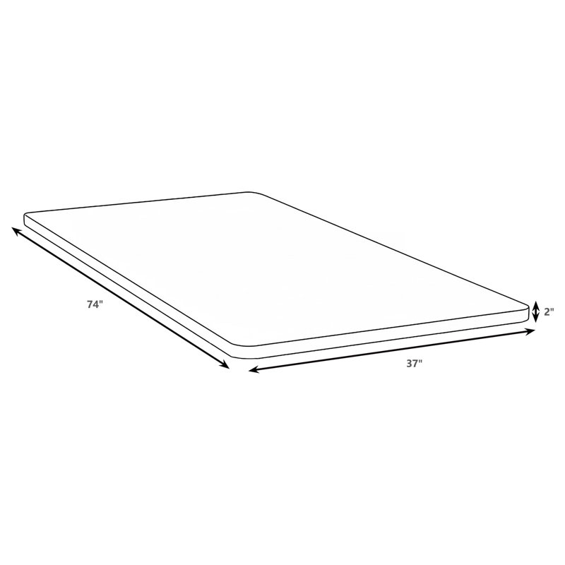 Wyatt Twin Bunkie Board Foundation, Twin