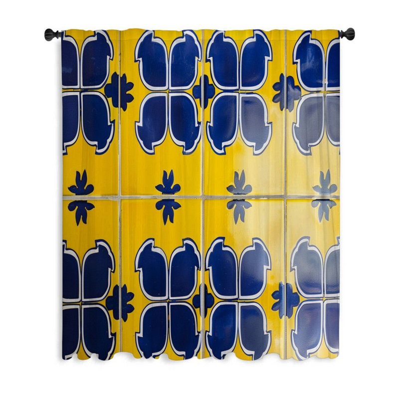 Rideau transparent en polyester Nellir, L 50 po x L 84 po