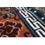 Tapis oriental en laine noué à la main à poils longs 6 pi x 8 pi 11 po Florence-Graham