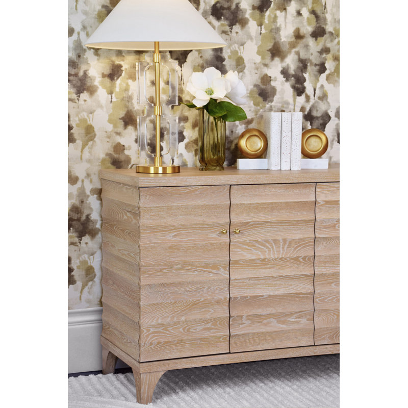 Gates 60'' W Solid Wood Buffet, Cerused Oak