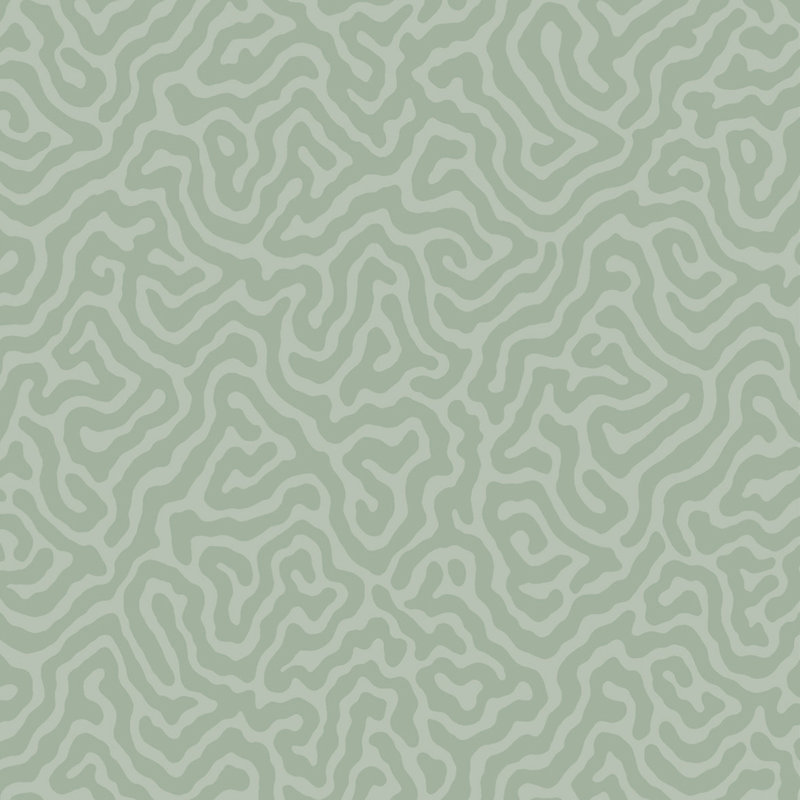 Landscape Plains Abstract Wallpaper Roll, Sage