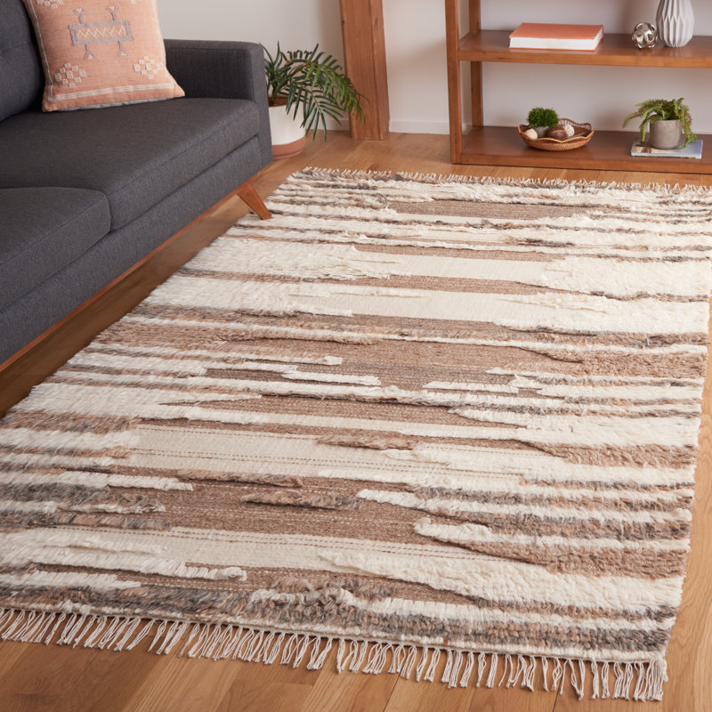 Tapis en coton tissé à la main Stochmal, Rectangle 3 pi x 5 pi