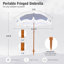 Sharniece 2m Beach Parasol-598607451
