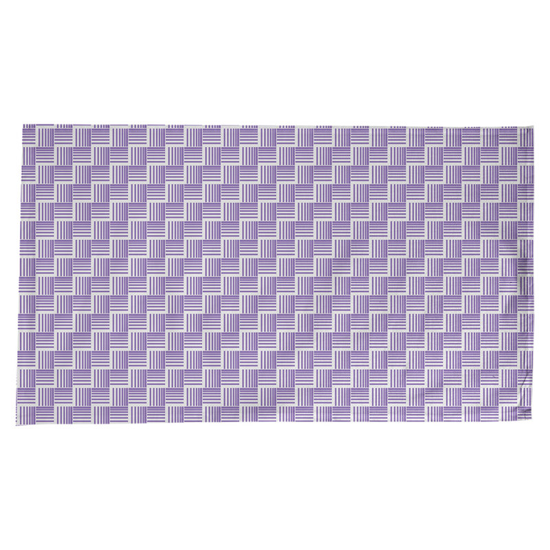 Rayures nattes classiques Nappe, Mauve/blanc