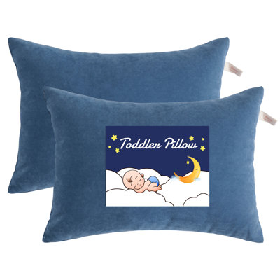 2 Pack Tiny Pillow, Machine Washable, Ultra‑Soft Down‑Alternative Microfiber Fill, 11"x7"