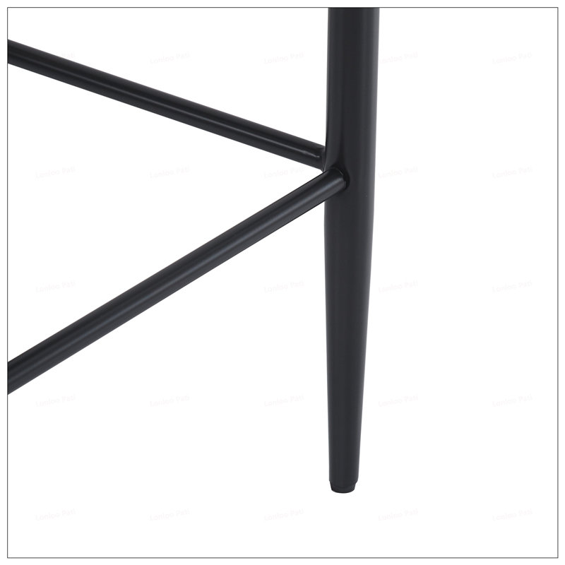 Faux Leather Counter Height Barstools,Set Of 2