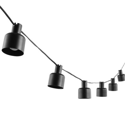 Walthall 120" Outdoor 10 - Bulb Standard String Light (End to End Connectable)