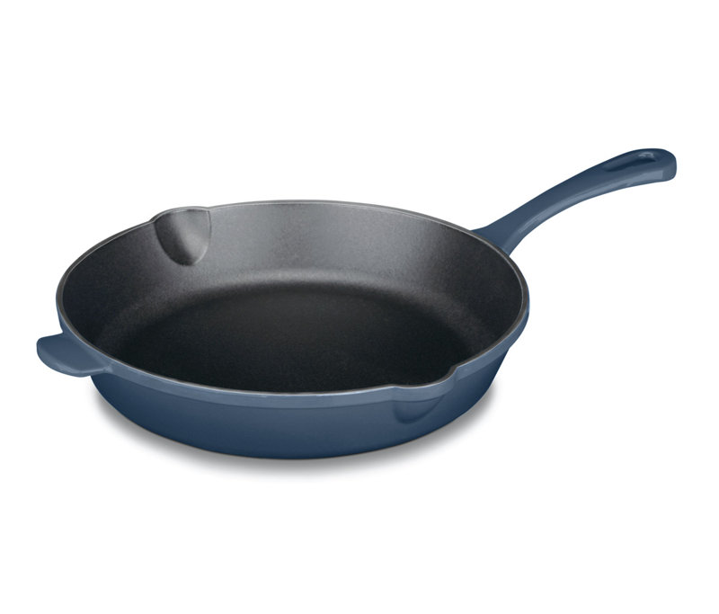 Cuisinart 10 in. Cast Iron Frying Pan, Provencal Blue