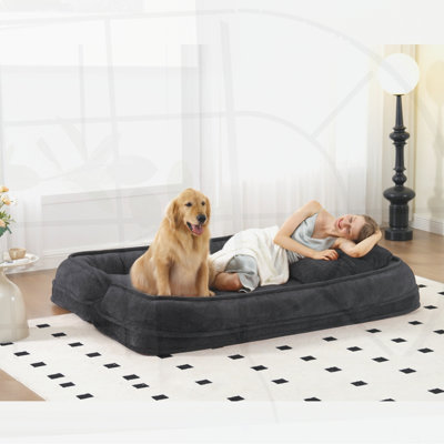 Couple-Sized Convertible Human Dog Bed