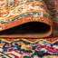 Tapis orange / bleu Dercyn-241034088