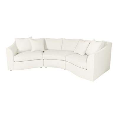 Evelyn Upholstered Curved Sectional Symmetrical