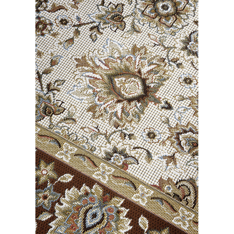 Kollektion 1767 Machine Woven Cream brown Rug, Rectangular 120 x 180cm