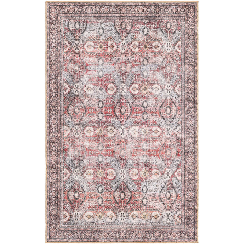 Bungalow Rose Abigail Timeless Rug, Rectangle 3 pi 6 po x 5 pi 6 po