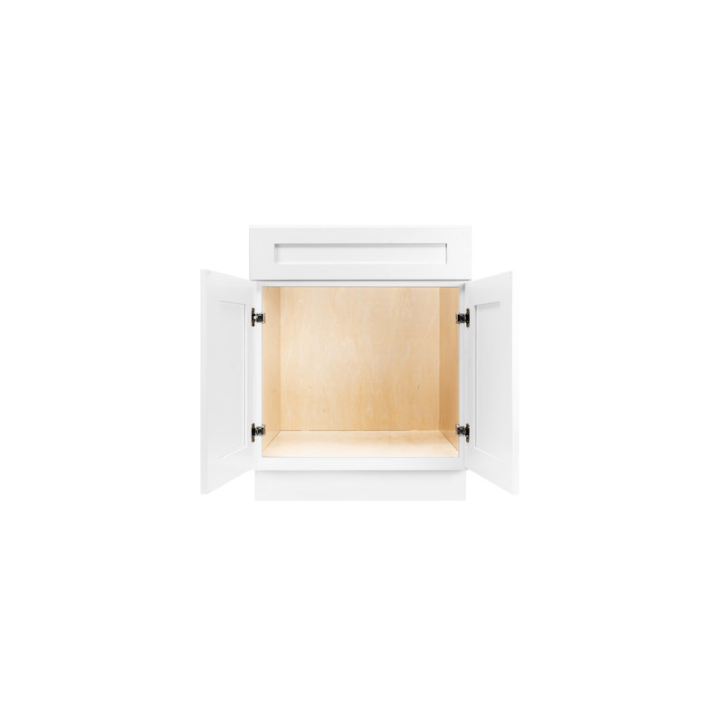 Base de meuble-lavabo simple 30 po seulement en blanc
