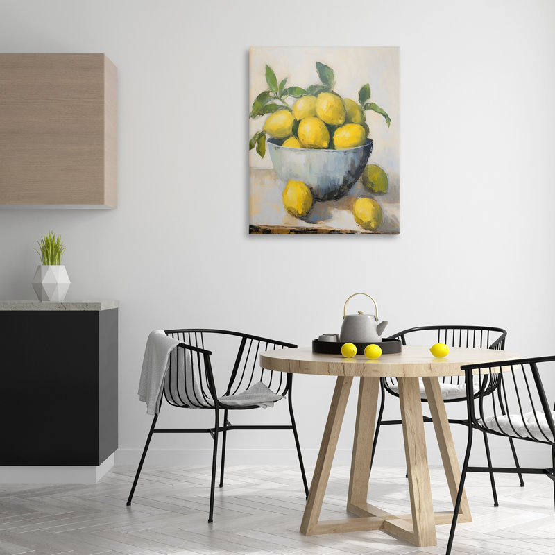 Nature morte au citron, design par Creative Studio, H 40 po x l 30 po