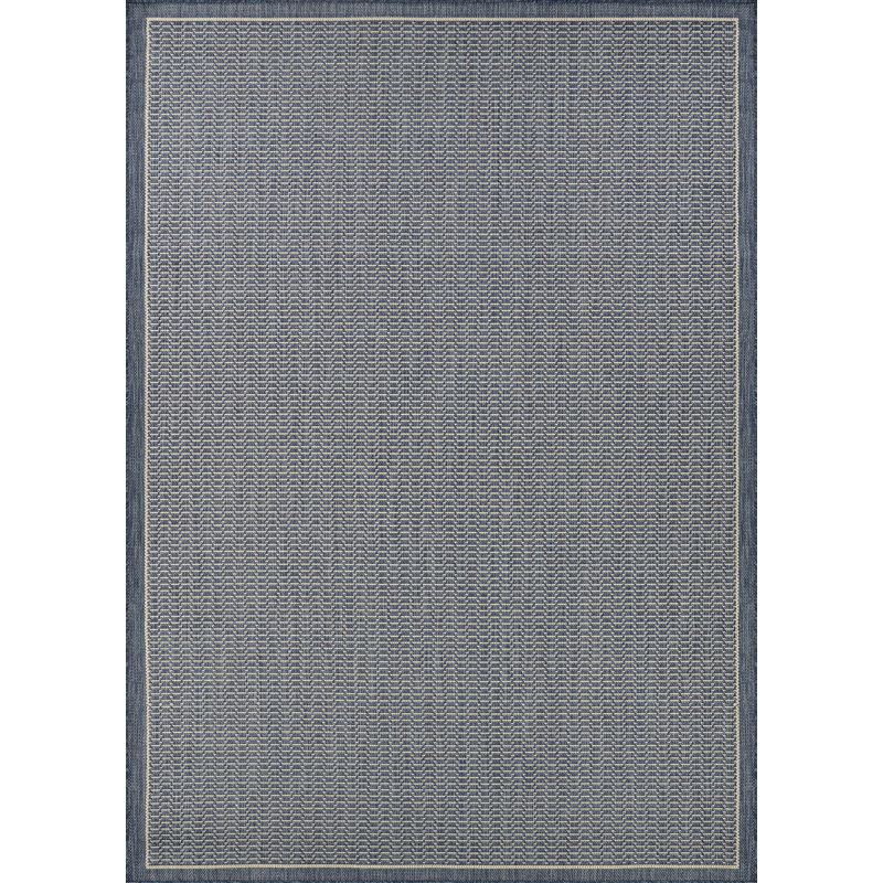 Palo Santo La Paz Pool Blue Indoor Outdoor Area Rug, Rectangle 6'5" x 9'2"