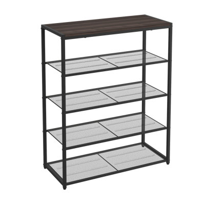 Steel Frame 5-Tier Shoe Storage Shelf