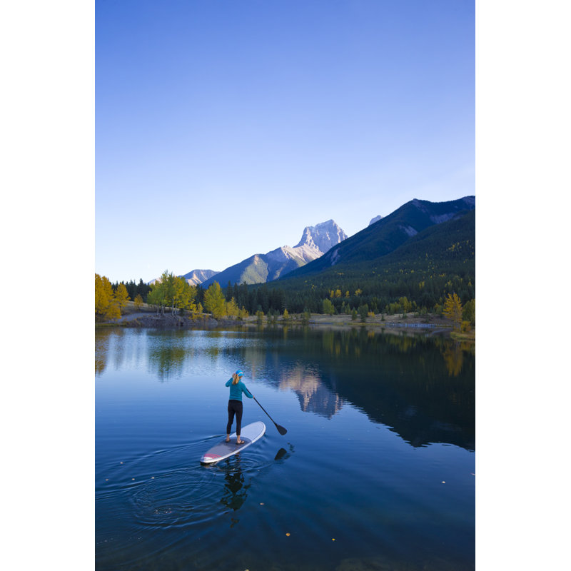 Stand Up Paddleboard Girl by GibsonPictures - Wrapped Canvas Print, 46cm H x 30cm W x 3.8cm D