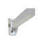 Auvent en métal blanc 5,6 fabriqué en aluminium léger pour l'extérieur, finition thermolaquée contemporaine, charnière continue avec solin, conditions extérieures préfabriquées, acier inoxydable