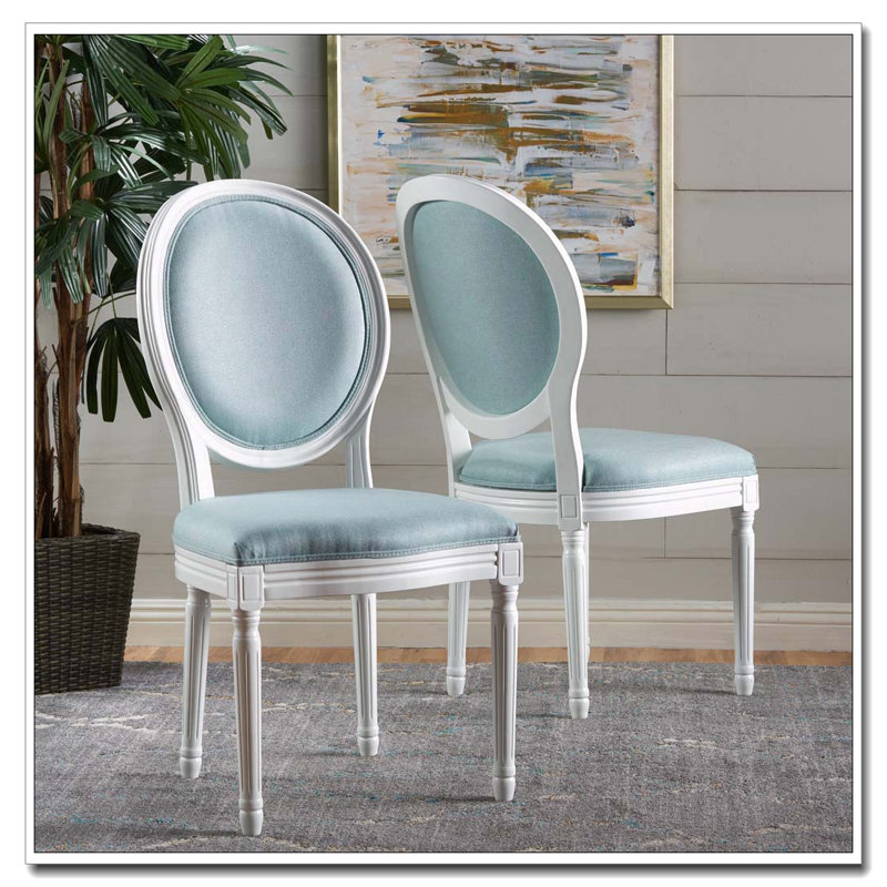 Ensemble de chaises de salle à manger, Bleu clair