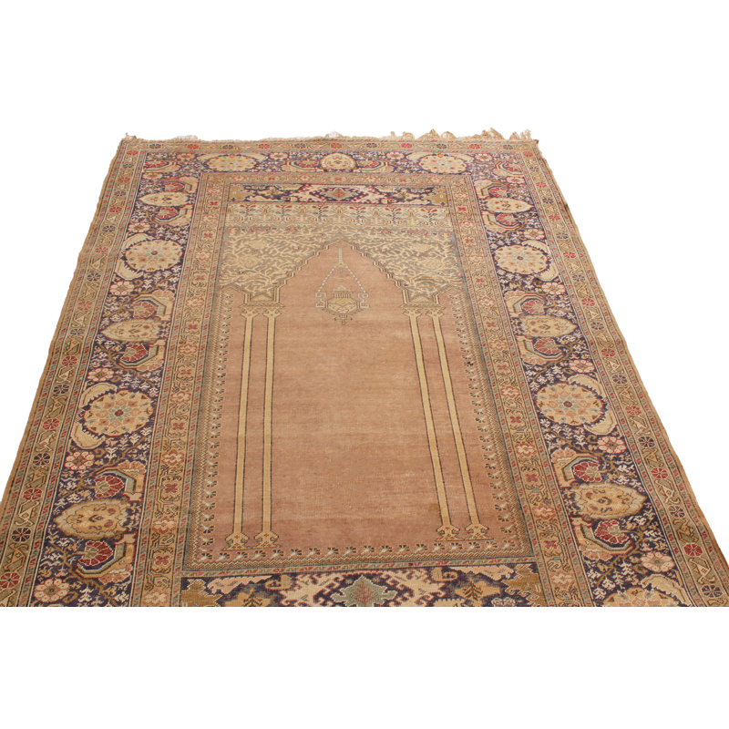 One-of-a-Kind 3'9" x 5'5" Hand Knotted Area Rug