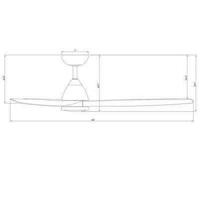 Ventilateur de plafond intelligent d'intérieur / extérieur à 3 pales Skylark avec trousse d'éclairage à DEL réglable CCT 2700K-3000K-4000K-5000K et télécommande incluse