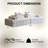 Boneless Cloud Modular Sectional Couch, Upholstered Couches, Comfort Loveseat Sofa - No Assembly Required for Living Room Bedroom-747825863
