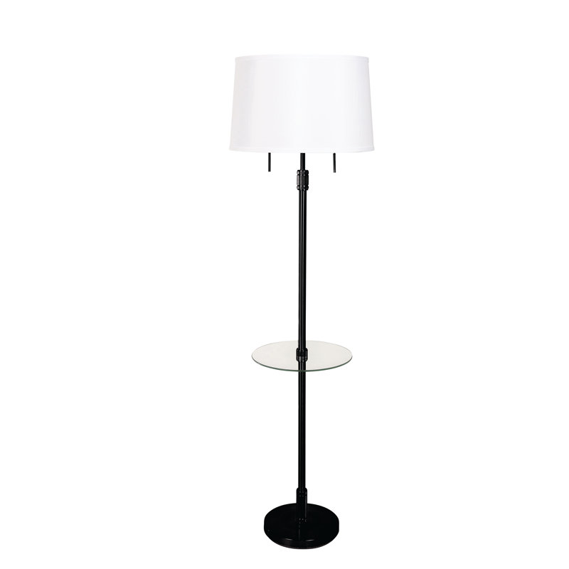 Lampe sur pied 2 lumières Killington par Latitude Run®, Noir