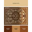Tapis oriental brun et beige lavable à la machine-957875375