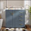 Meuble-lavabo 36 po avec lavabo en céramique-585199564