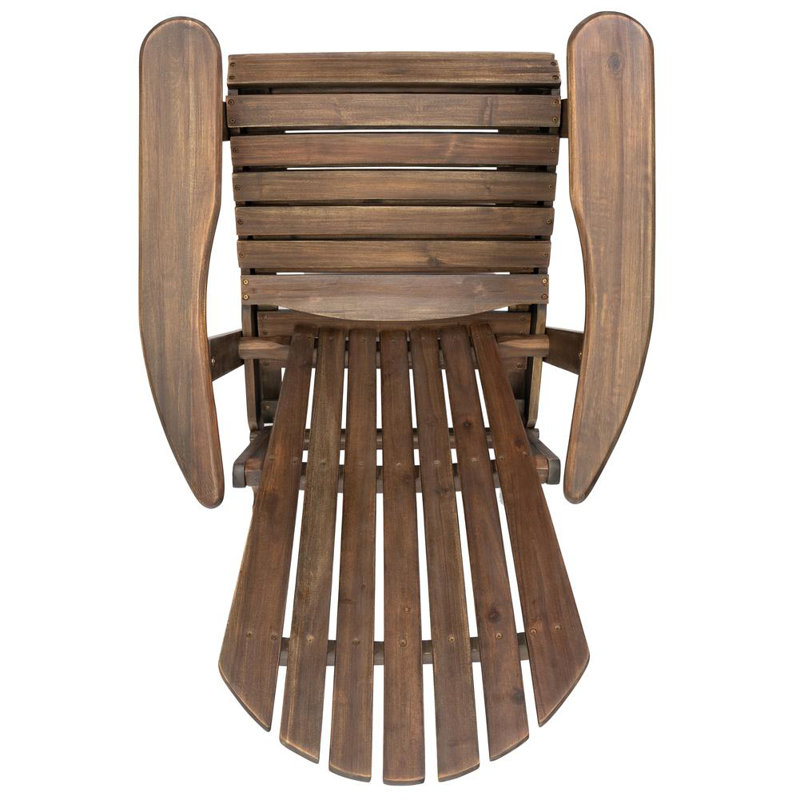 Chaise Adirondack pliante rustique avec bois d'acacia