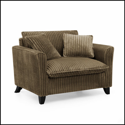 Canapé-lit confortable confortable pour une personne avec dossier ergonomique et coussin moelleux, idéal pour le salon et la chambre à coucher - brun