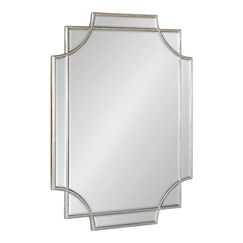 Ocilla Flat Mirror, Silver, 24" x 18"